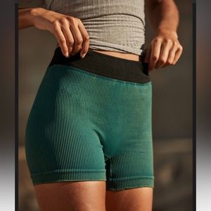 Free People Movement Prajna Shorts Vintage Emerald